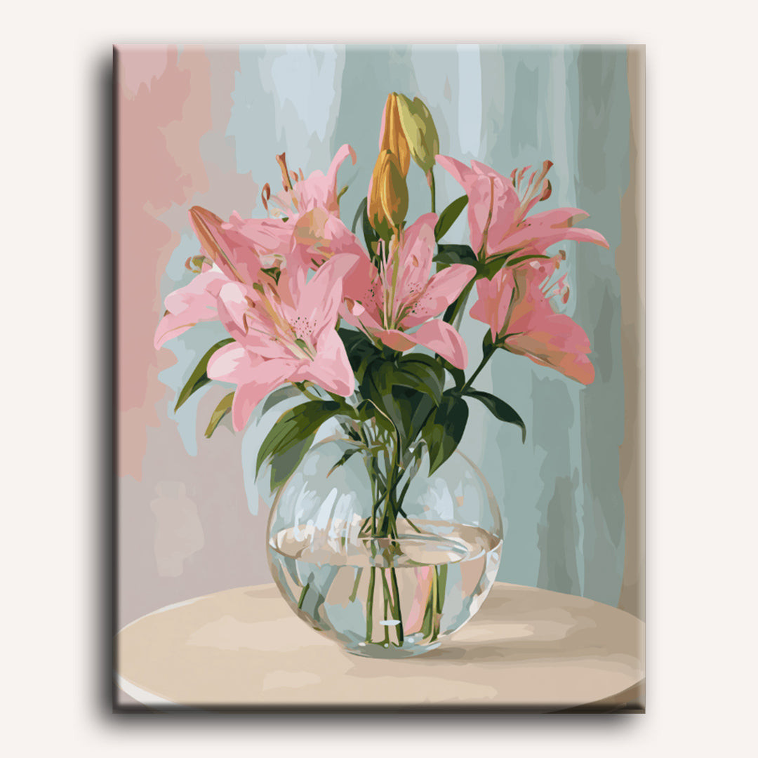 lily flower paint Gentle lilies | Paint by Number | DIY Artclub