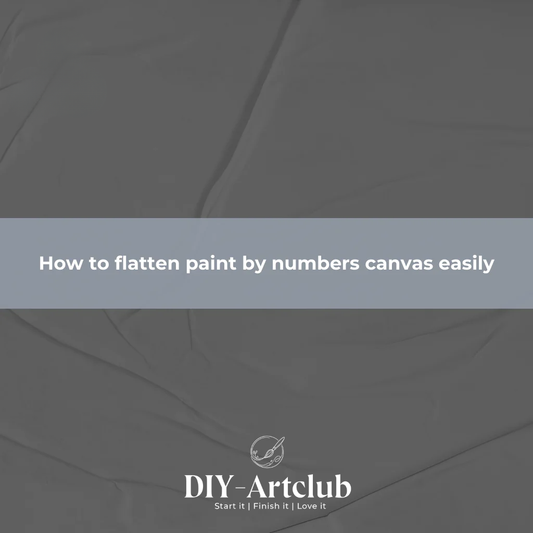 How to flatten paint by numbers canvas easily