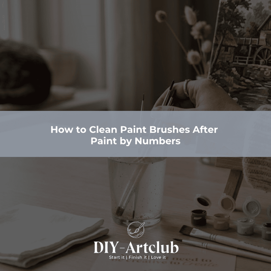 How to Clean Paint Brushes After Paint by Numbers