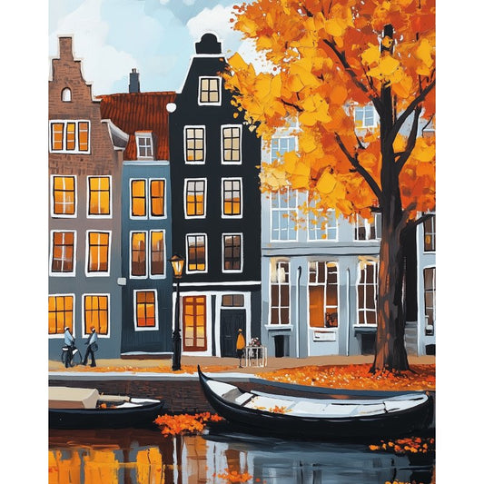 Amazing Amsterdam | Paint by Numbers-Paint by numbers