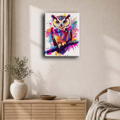 Owl - Color Splash | Paint by Numbers