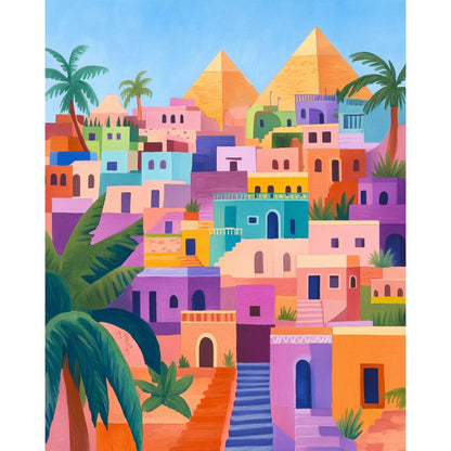 Colorful Egypt | Paint by Numbers-Paint by numbers
