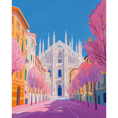 Colorful Milan | Paint by Numbers-Paint by numbers
