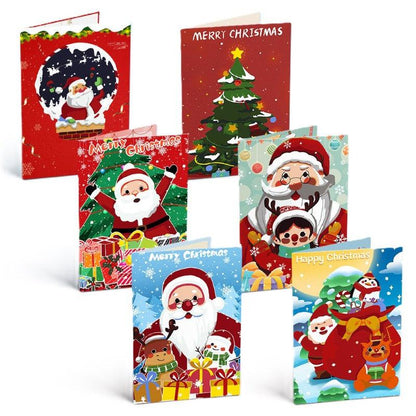 Paint by numbers - Paint by Numbers Christmas Cards 2 - 6 Pieces
