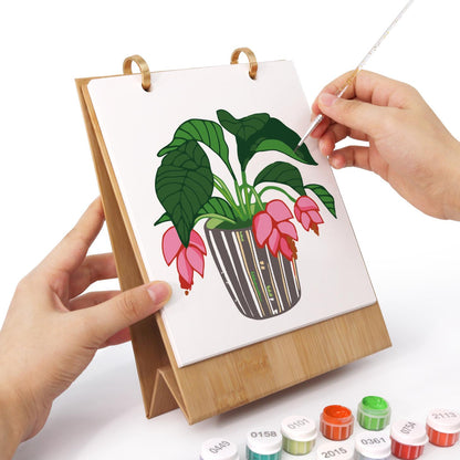 2027 Paint by Numbers Desk Calendar | Plants Edition
