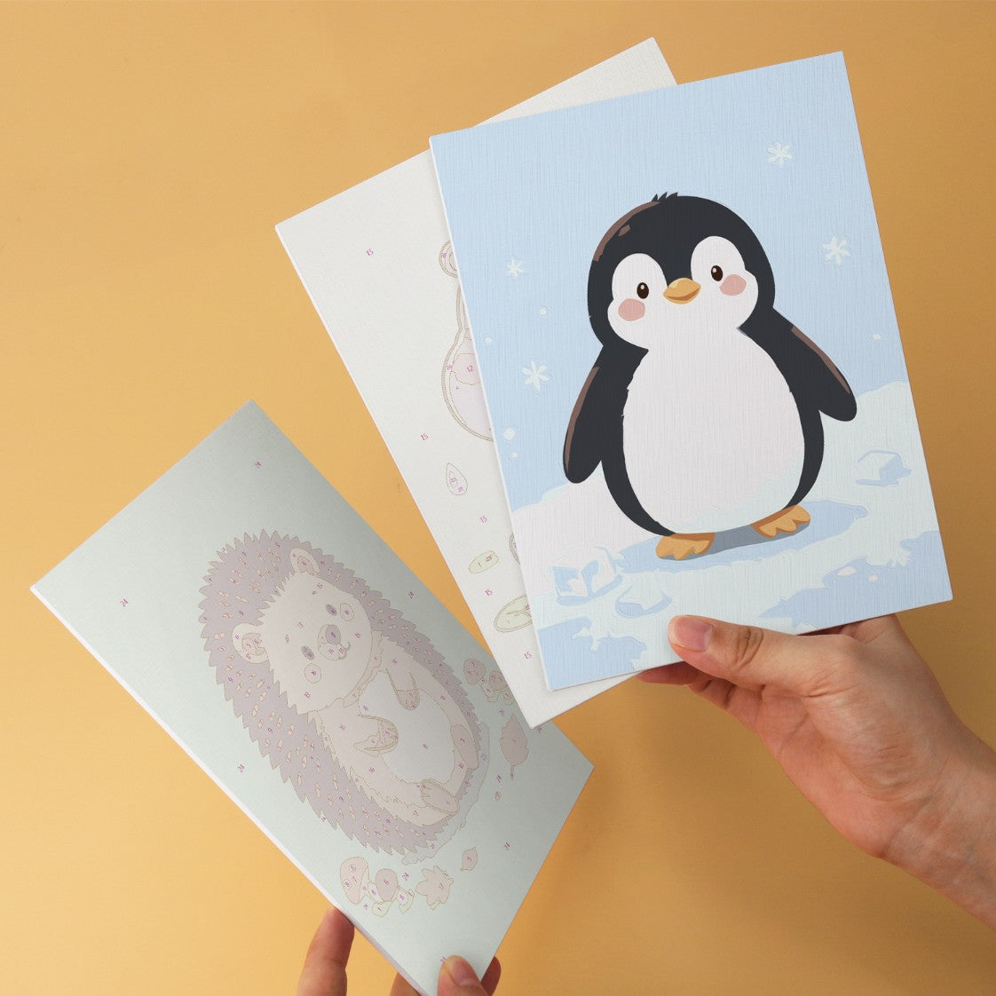 6 Wooden Board Mini Paintings – Baby Animal Friends