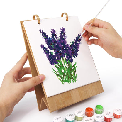 2027 Paint by Numbers Desk Calendar | Flowers Edition