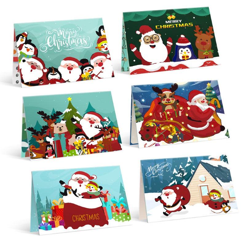 Paint by numbers - Paint by Numbers Christmas Cards 3 - 6 Pieces