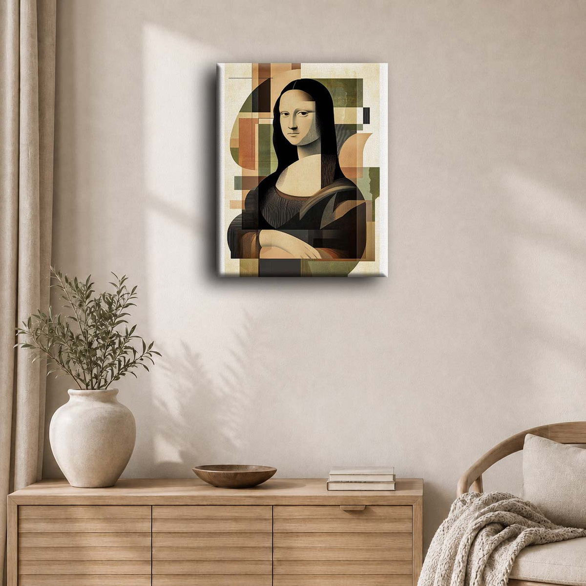 Abstrakt Mona Lisa | Maleri etter tall