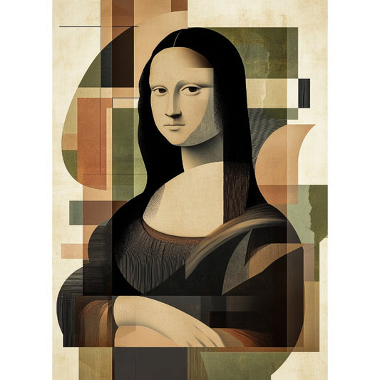 Abstract Mona Lisa | Paint by Numbers-Paint by numbers