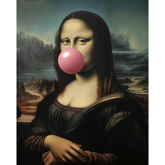Mona Lisa Bubblegum | Paint by Numbers-Paint by numbers