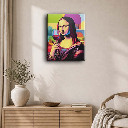 Mona Lisa juo viiniä | Numeromaalaus