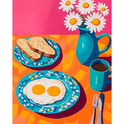 Morning breakfast | Paint by Numbers-Paint by numbers