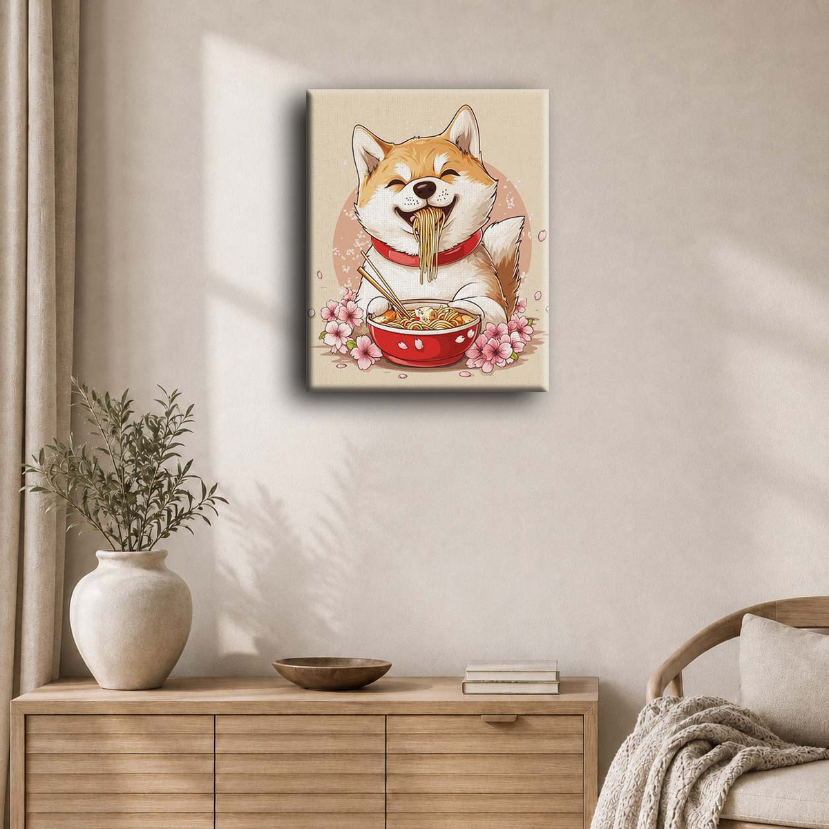 Japansk shiba inu | Maleri etter tall
