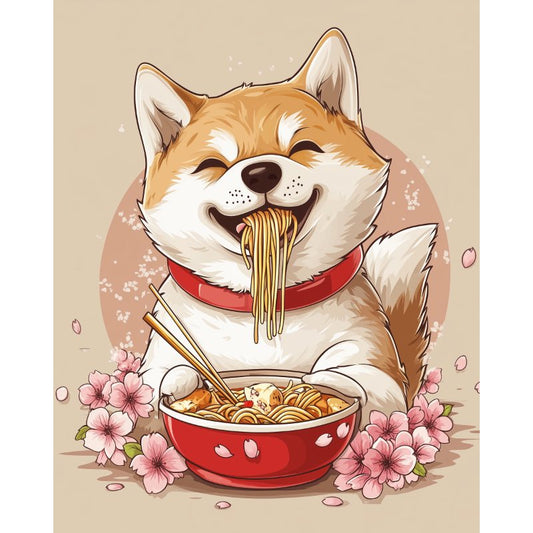 Japanese Shiba Inu | Paint by Numbers-Paint by numbers