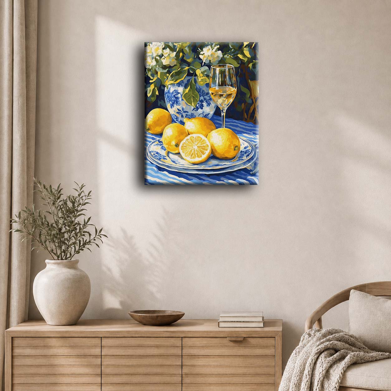 Lemons and Wine | Paint by Numbers