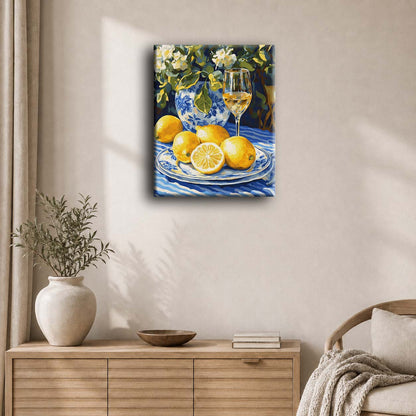 Lemons and Wine | Paint by Numbers