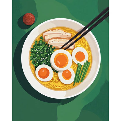 Ramen noodles | Paint by Numbers-Paint by numbers