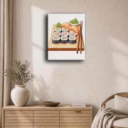 Sushitallerken | Maleri etter tall