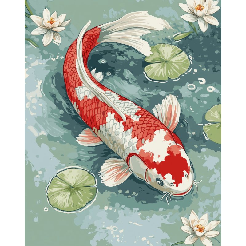 Traditional Koi | Paint by Numbers-Paint by numbers
