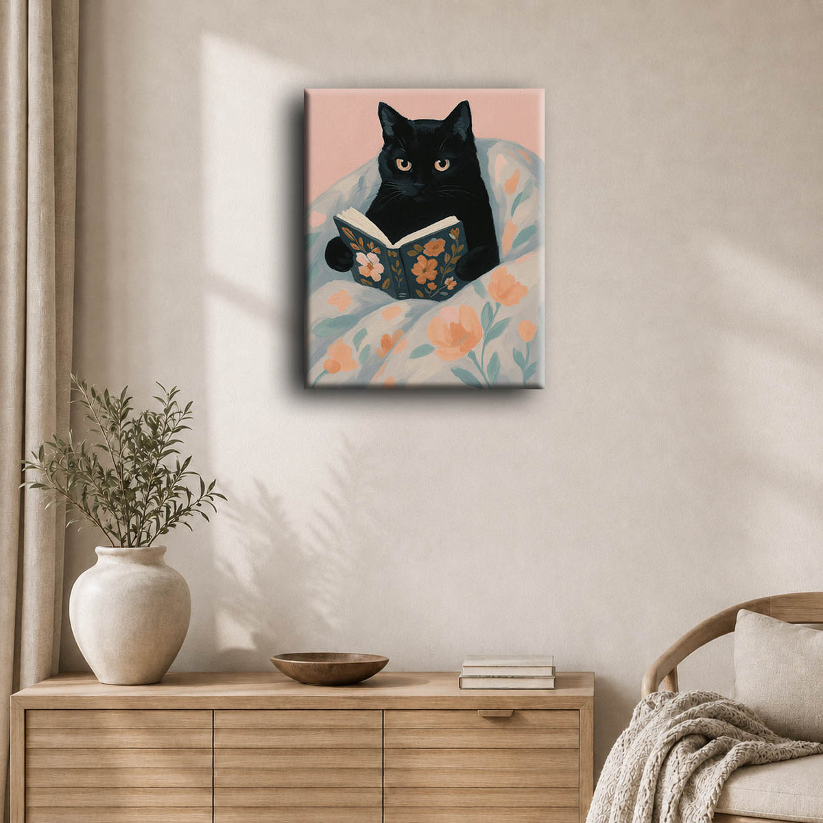 Reading cat | Paint by Numbers
