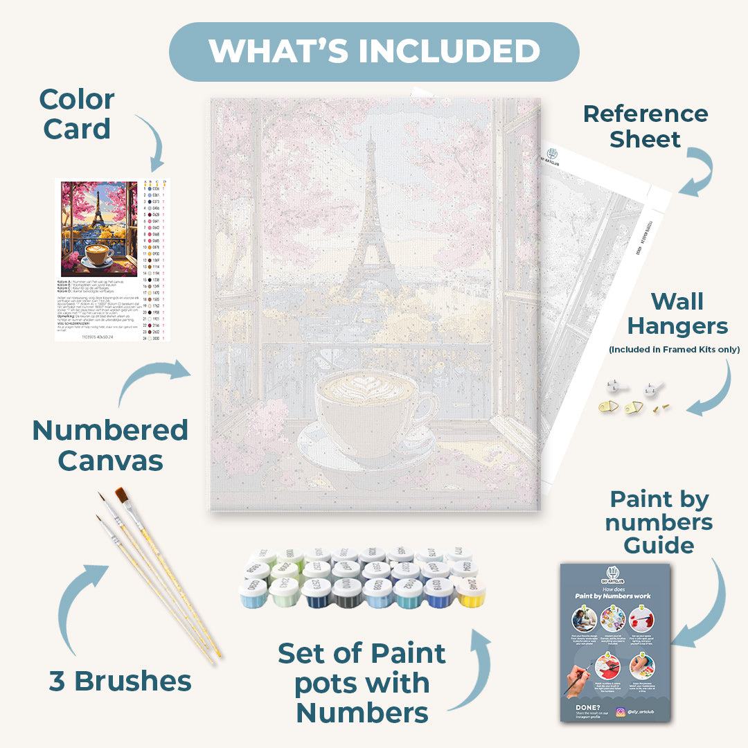Cappuccino in Paris | Paint by Numbers
