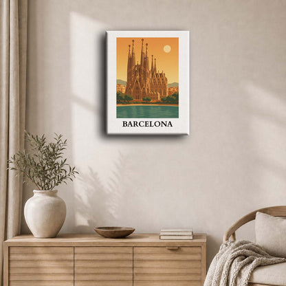 Travel Poster - Barcelona | Paint by Number