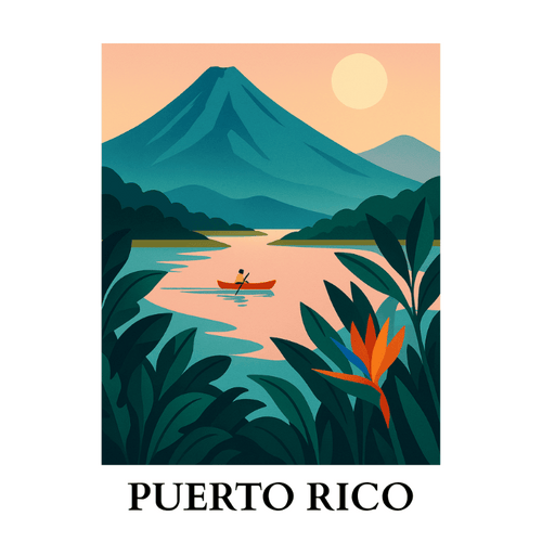 Paint by numbers - Travel Poster - Puerto Rico | Paint by Number