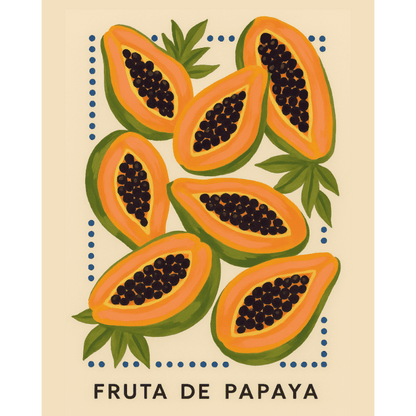 Italian Papaya | Paint by Number-Paint by numbers
