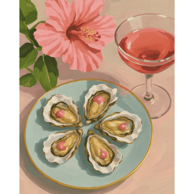 Oysters & Rosé | Paint by Number