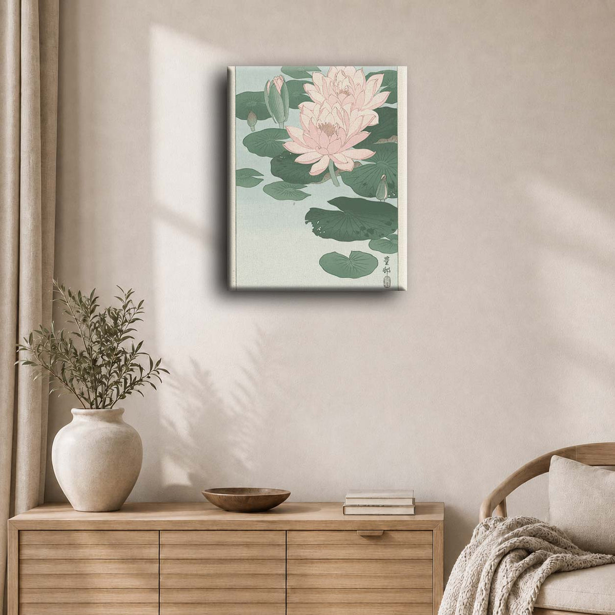Blomstrende vannlilje – Schwertlilien, Ohara Koson | Maleri etter tall