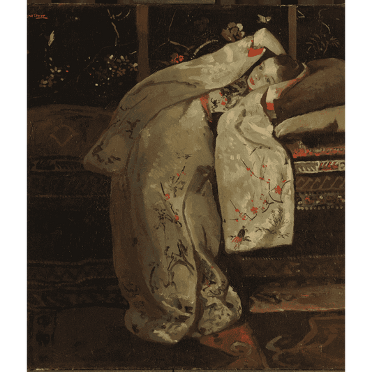 Girl in a White Kimono - George Hendrik Breitner | Paint by Number-Paint by numbers