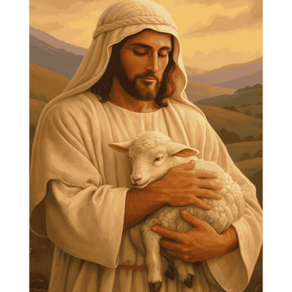 Loving Jesus | Paint by Number-Paint by numbers