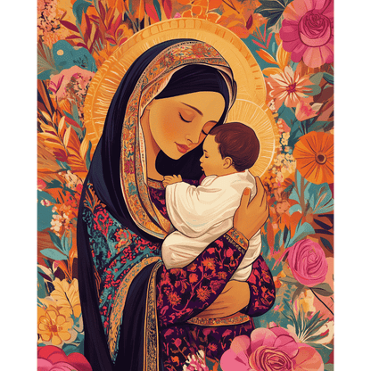Mother`s love | Paint by Number-Paint by numbers