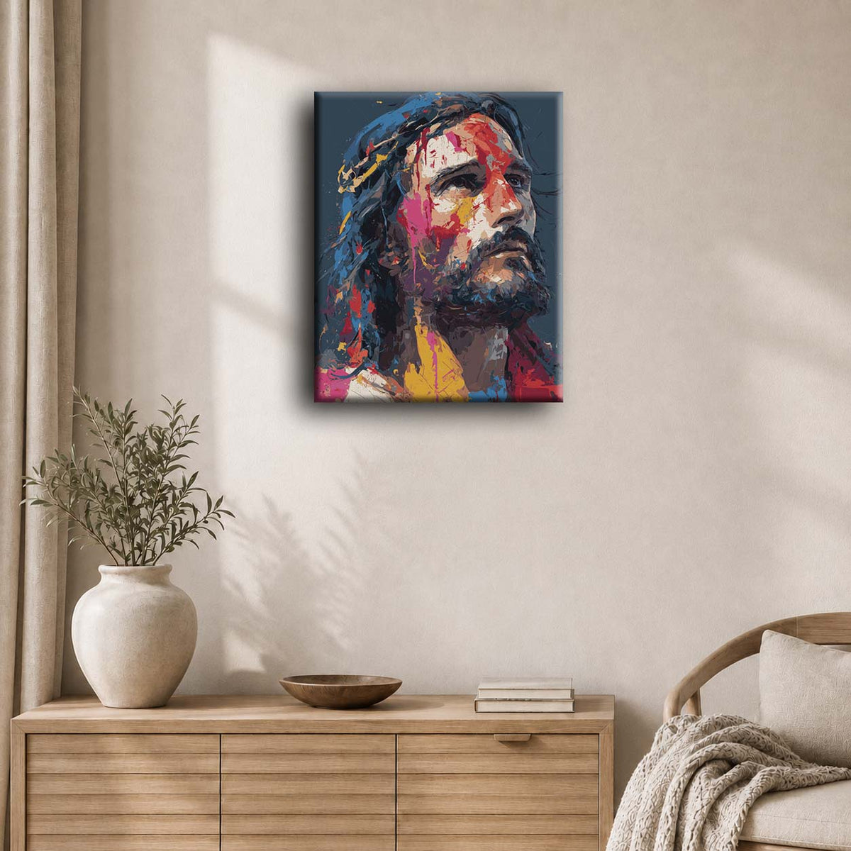 Abstract Jesus | Paint by Number