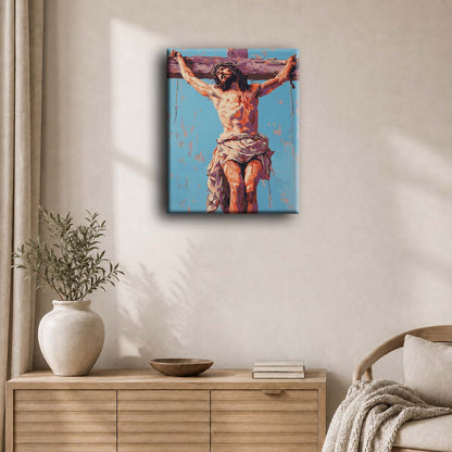 Jeesus ristillä | Numeromaalaus