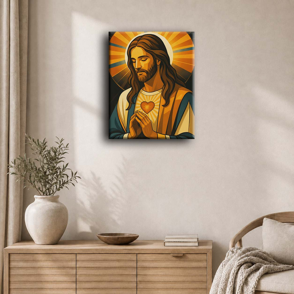 Jesus i bønn | Maleri etter tall