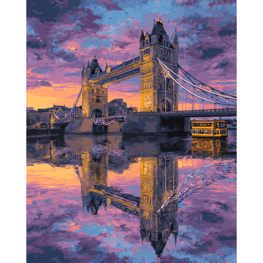 Reflejo del Tower Bridge | Pintar por números-Pintar por números