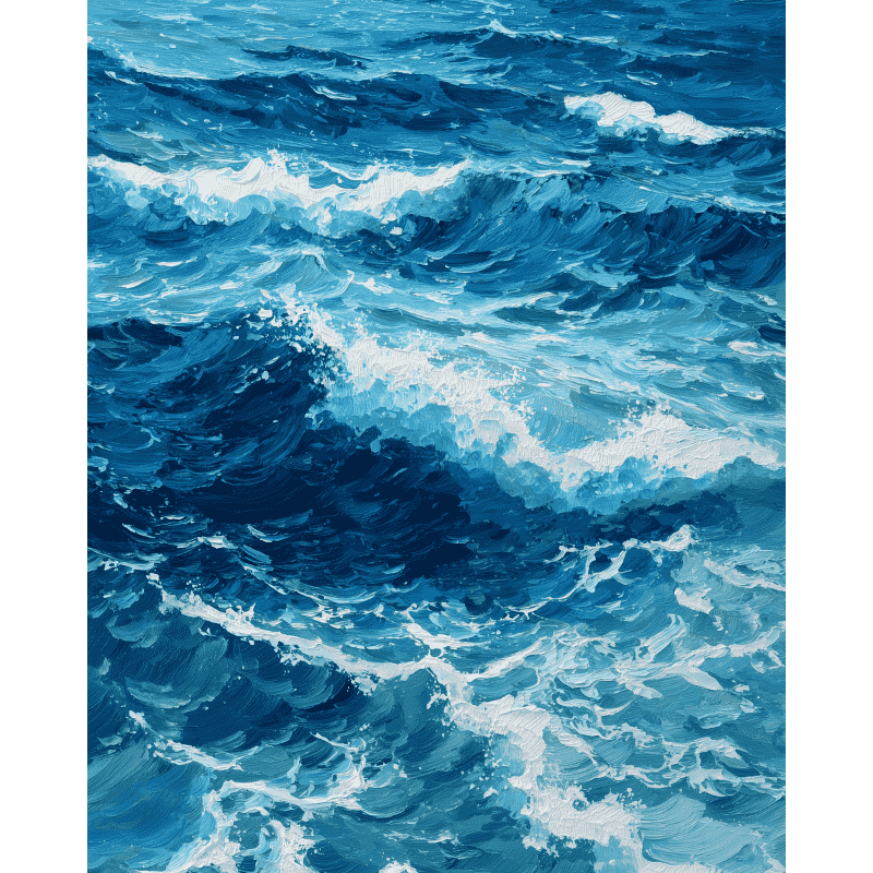 Into the waves | Paint by Number-Paint by numbers