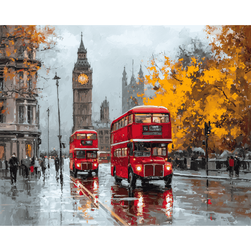 Timeless London | Paint by Number-Paint by numbers