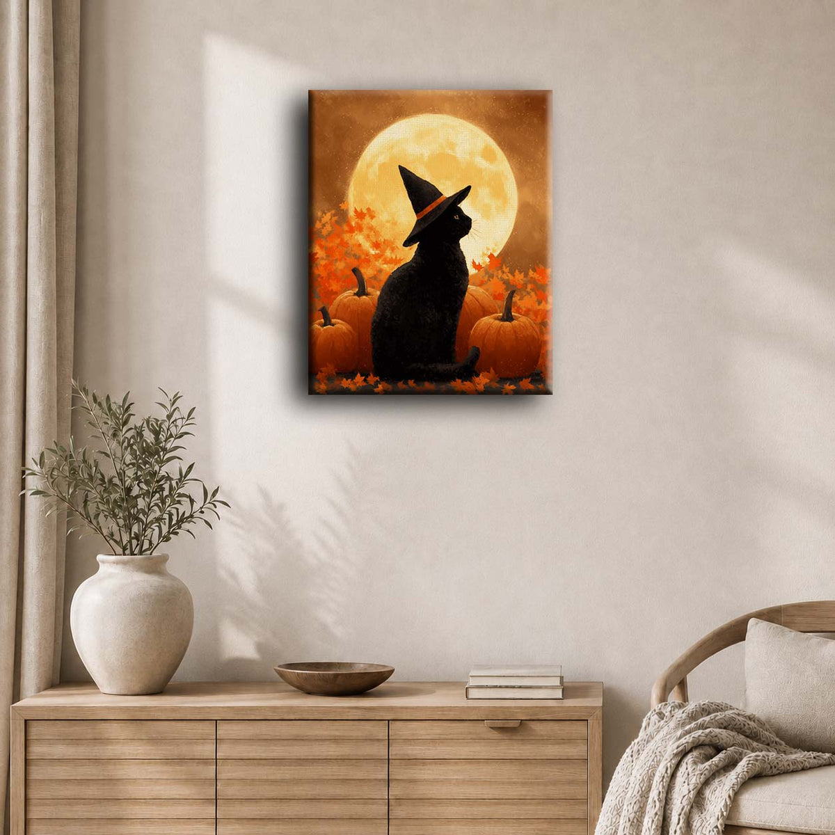 Full moon watcher | Paint by Number