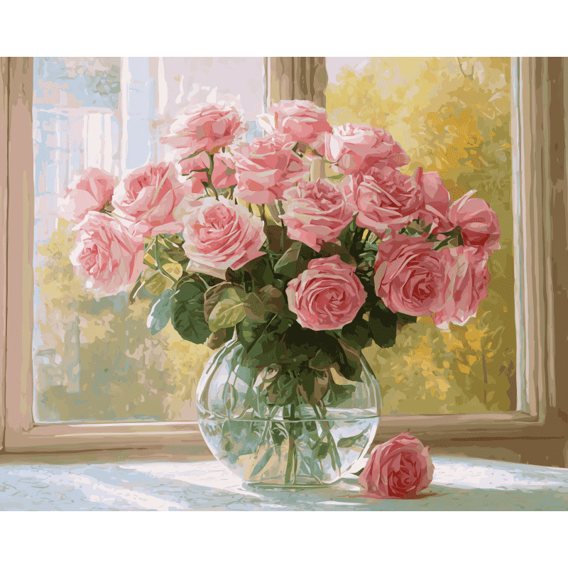 Elegant bouquet | Paint by Number-Paint by numbers