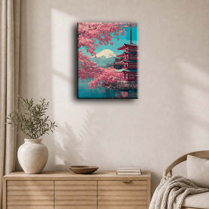Fuji blossoms | Paint by Number