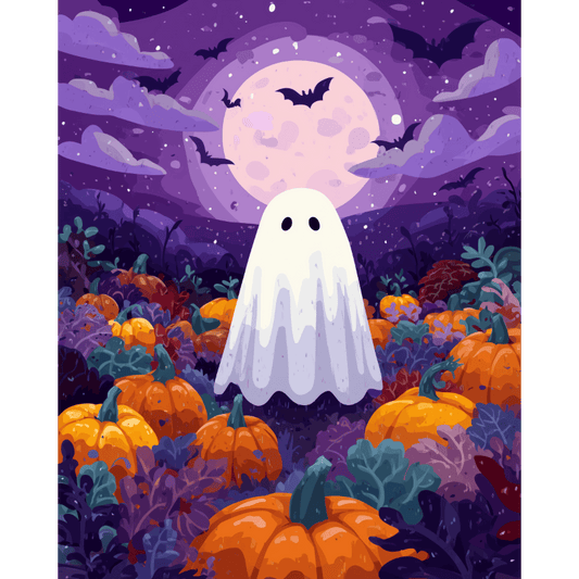 Midnight ghost | Paint by Number-Paint by numbers