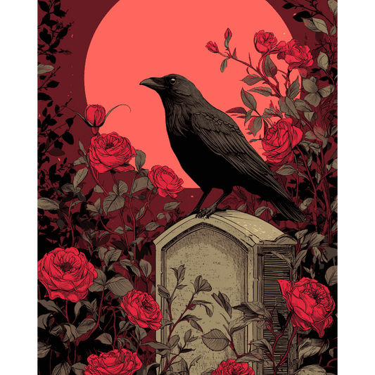 Old gravestone | Paint by Number-Paint by numbers