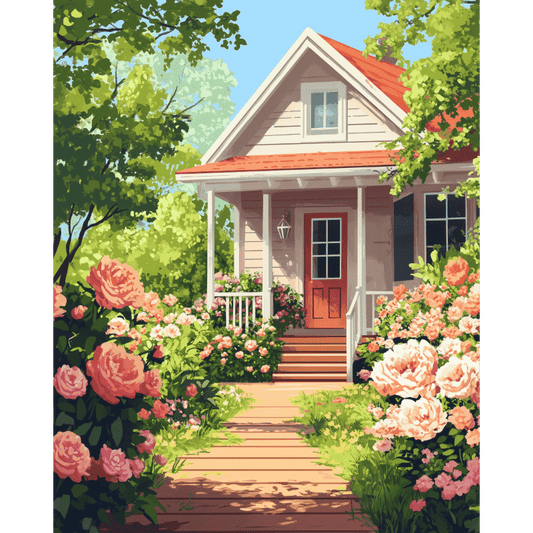 Summer house | Paint by Number-Paint by numbers