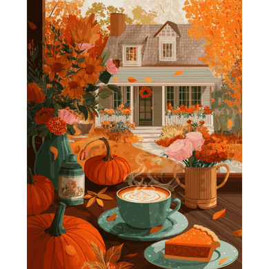 Pumpkins & Pie | Paint by Number