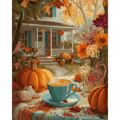 Halloween morning | Paint by Number-Paint by numbers