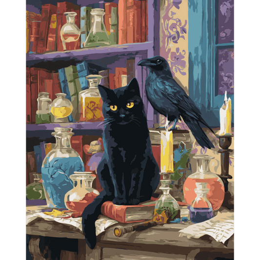 Black companions | Paint by Number-Paint by numbers