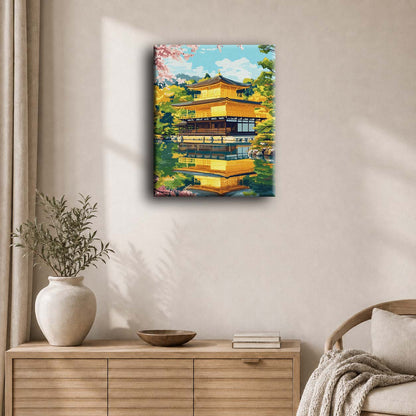 Kinkaku-ji-tempelet i Kyoto | Maleri etter tall
